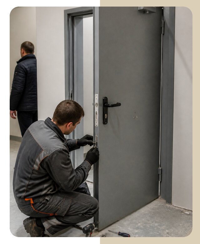 Ремонт противопожарной двери в Кронштадте по цене 6782 р. | ДвериЛегко-Крн