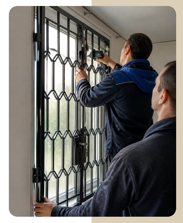 Установка распашных решеток в Кронштадте цена от 6782 р. | ДвериЛегко-Крн
