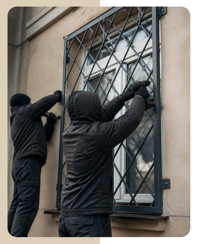 Установка антивандальных решеток на окна в Кронштадте